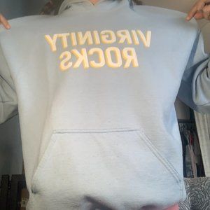 Baby Blue Virginity Rocks Hoodie
